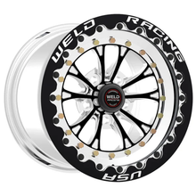 Load image into Gallery viewer, Weld Vitesse 17x10 / 5x4.5mm BP / 8in. BS Low Pad Black Wheel - Black SBL