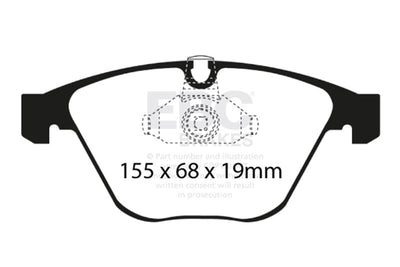 EBC 08-10 BMW M3 4.0 (E90) Bluestuff Front Brake Pads
