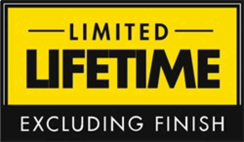 Limited lifetime warranty excluding finish.