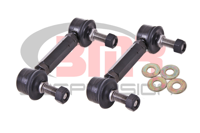 BMR 15-17 S550 Mustang Rear Sway Bar End Link Kit - Black - DTX Performance