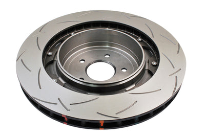 DBA 09+ Nissan GTR R-35 Rear Slotted 5000 Series 2 Piece Rotor Assembled w/ Black Hat for performance car parts