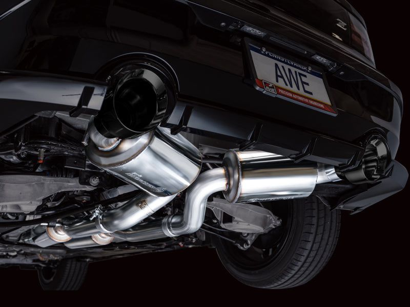 AWE 2023 Nissan Z RZ34 RWD Touring Edition Catback Exhaust System w/ Diamond Black Tips - DTX Performance