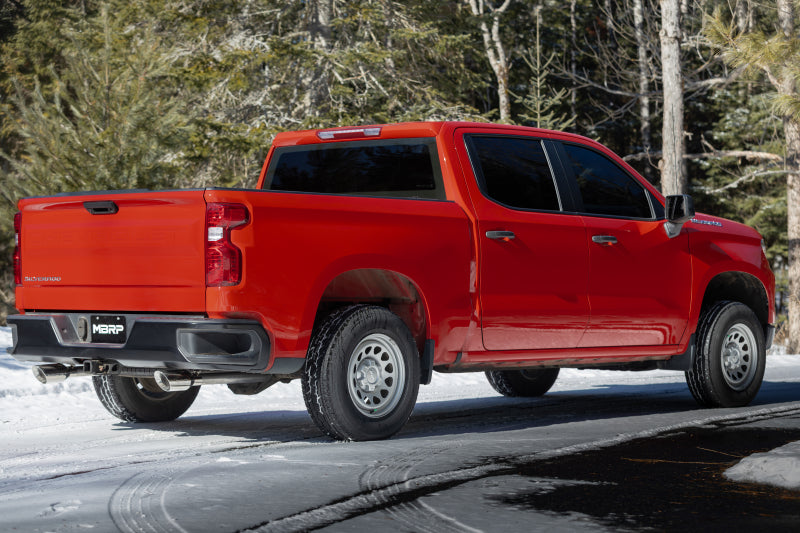 MBRP 2019+ Chevrolet Silverado 1500 / 2019+ GMC Sierra 1500 T304 SS 3in Armor Pro Cat-Back Exhaust - DTX Performance