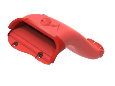 aFe Rapid Induction Dynamic Air Scoop 2021+ Ford F-150V6/V8 - Red, performance car parts, DTX Performance, engine performance parts