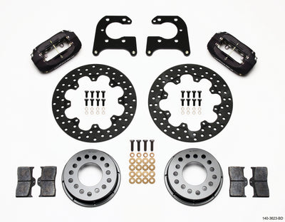 Wilwood Forged Dynalite Rear Drag Kit Drilled Rotor Big Ford 2.50in Offset high performance brakes