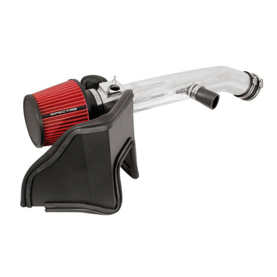 Spectre 06-12 Lexus IS250/IS350 V6-2.5/3.5L F/I Air Intake Kit - Polished w/Red Filter for performance upgrades