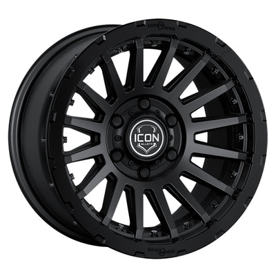 ICON Recon Pro 17x8.5 6x5.5 0mm Offset 4.75in BS 106.1mm Bore Satin Black Wheel - performance car parts, DTX Performance