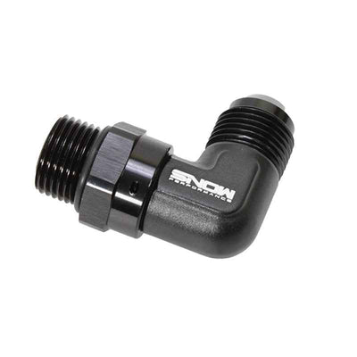 Snow -10 ORB to -10AN 90 Degree Swivel Fitting (Black) for performance car parts by DTX Performance, veteran owned tuning upgrades shop.