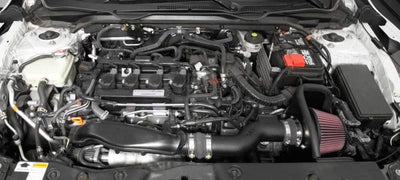 K&N 2016 Honda Civic L4-1.5L AirCharger Performance Intake Kit installed
