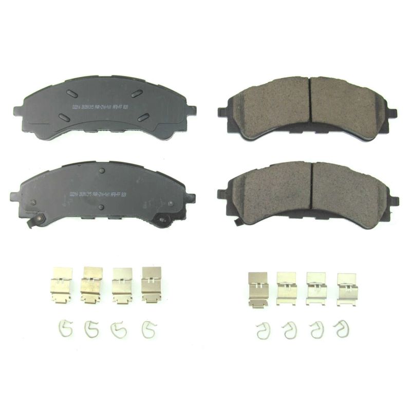 Power Stop 2019 Ford Ranger Front Z17 Evolution Ceramic Brake Pads w/Hardware - DTX Performance