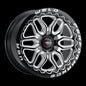 Weld Racing 17x10 Laguna 6 Drag Beadlock 6x139.7 ET25 BS6.48 Gloss BLK MIL DIA 106.1