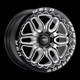 Weld Racing 17x10 Laguna 6 Drag Beadlock 6x139.7 ET25 BS6.48 Gloss BLK MIL DIA 106.1
