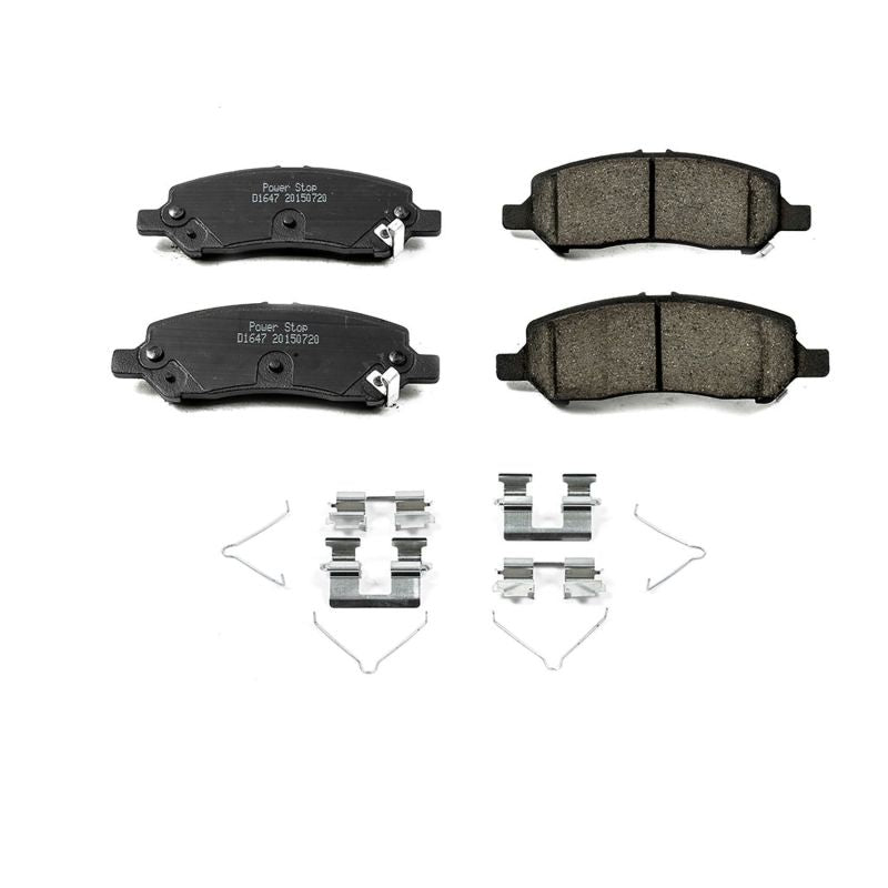 Power Stop 13-16 Dodge Dart Rear Z17 Evolution Ceramic Brake Pads w/Hardware - DTX Performance