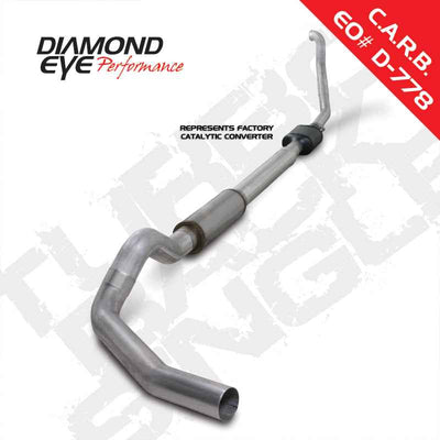 Diamond Eye KIT 5in TB SGL AL: 94-97 FORD 7.3L F250/F350 PWRSTROKE NFS W/ CARB EQUIV STDS performance exhaust