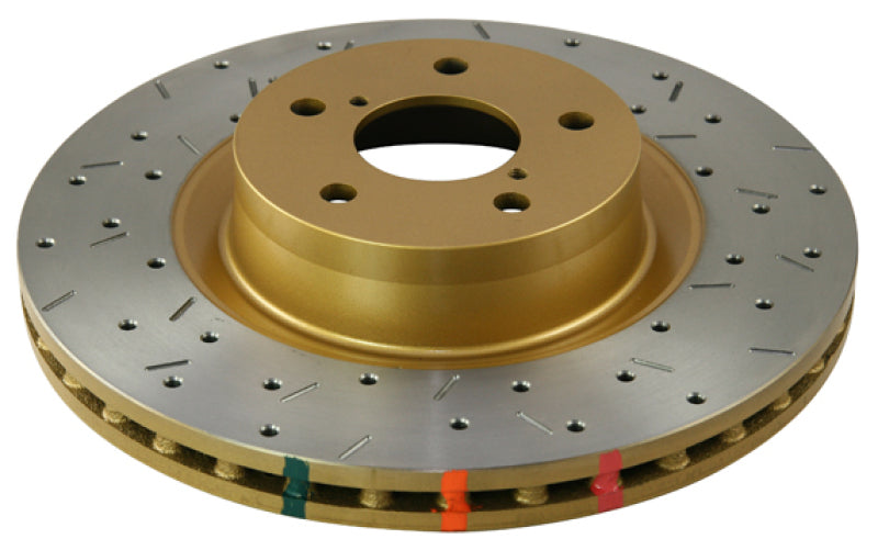 DBA 7/90-96 Turbo/6/89-96 Non-Turbo 300ZX Front Drilled & Slotted 4000 Series Rotor - DTX Performance