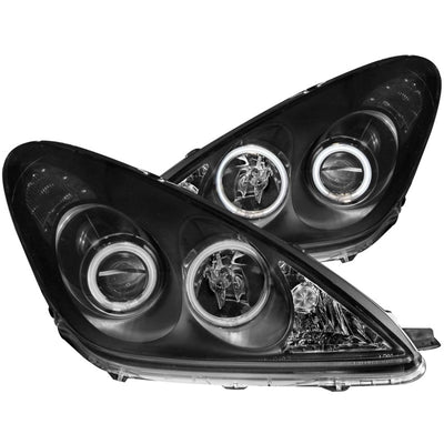 ANZO 2002-2003 Lexus Es300 Projector Headlights w/ Halo Black for performance car parts and upgrades at DTX Performance.