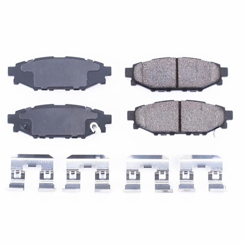 Power Stop 13-16 Subaru BRZ Rear Z17 Evolution Ceramic Brake Pads w/Hardware - DTX Performance