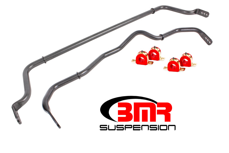 BMR 16-18 Chevy Camaro Sway Bar Kit w/ Bushings - Black Hammertone - DTX Performance