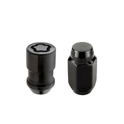 McGard 6 Lug Hex Install Kit w/Locks (Cone Seat Nut) M12X1.5 / 13/16 Hex / 1.5in. Length - Black for performance car parts
