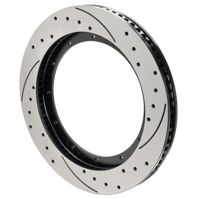 Wilwood 16x1.38 12x10.75 72 Stagg Vane SRP Drilled Performance Rotor for high performance car tuning and brake upgrades.