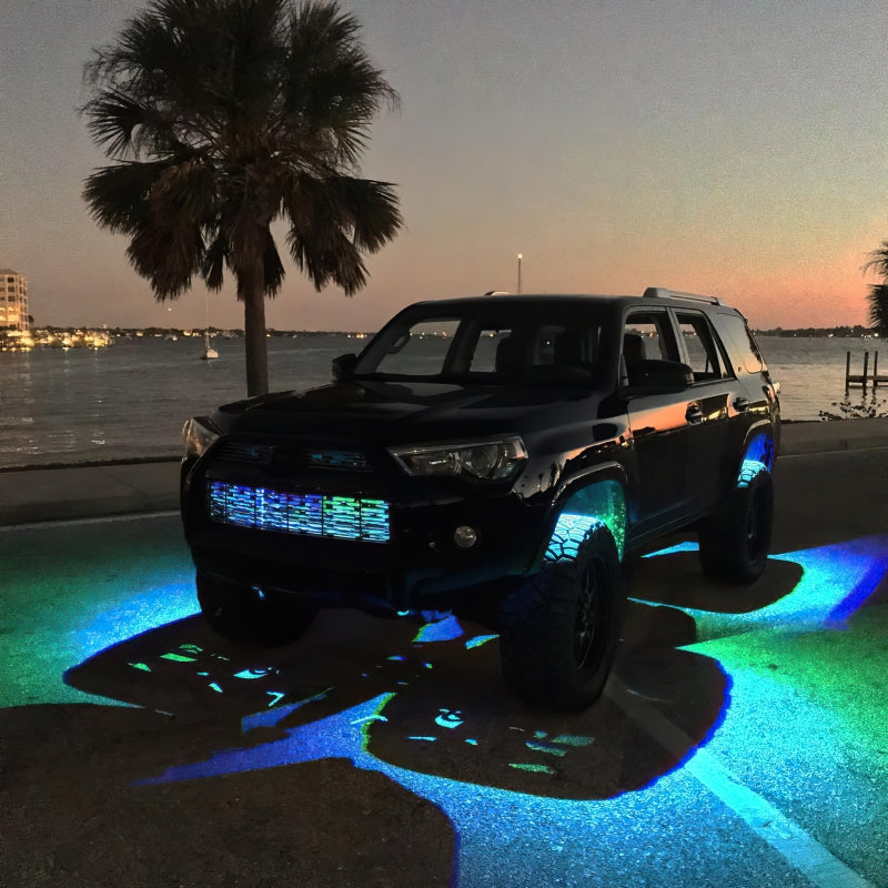 Oracle Bluetooth + RF Underbody Rock Light Kit - 8 PCS - ColorSHIFT on off-road truck