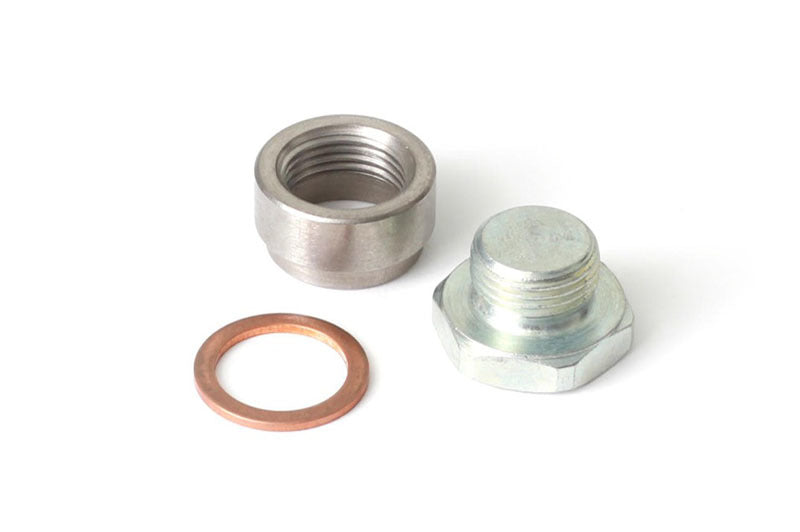 Haltech O2 Sensor Weld-On Bung w/Copper Washer & Blanking Plug M18 x1.5 for performance car parts by DTX Performance