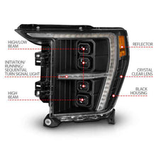 Load image into Gallery viewer, ANZO 21-23 Ford F-150 (w/Factory Halogen) Z-Series Full LED Proj Headlights - Pass. Side ONLY
