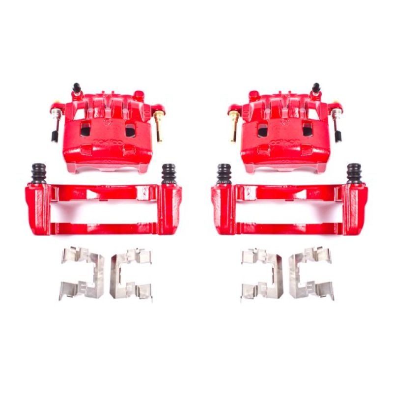 Power Stop 16-17 Subaru Crosstrek Front Red Calipers w/Brackets - Pair, performance car parts, high performance brakes by DTX Performance