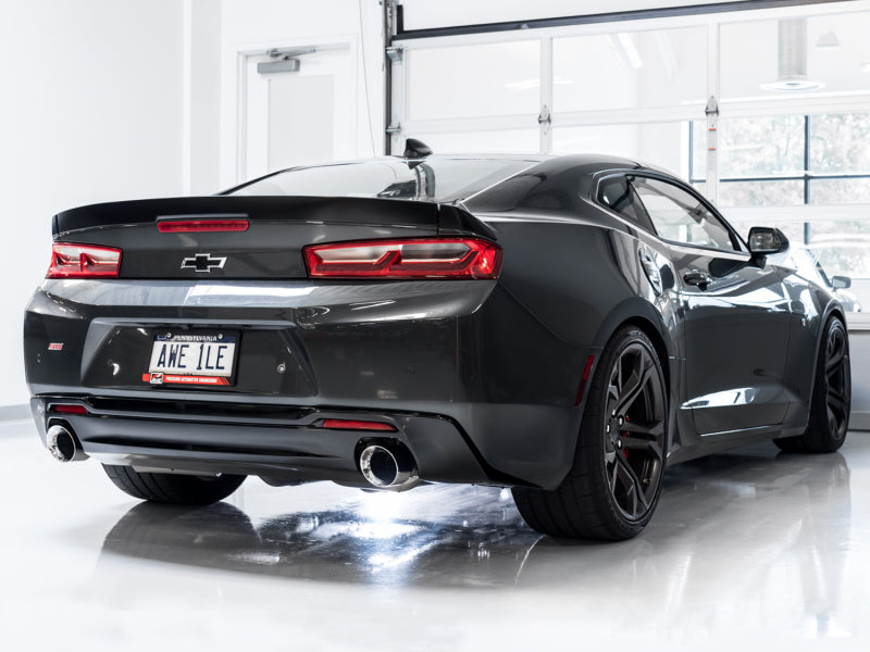 AWE Tuning 16-18 Chevrolet Camaro SS Axle-back Exhaust - Touring Edition (Chrome Silver Tips) - DTX Performance