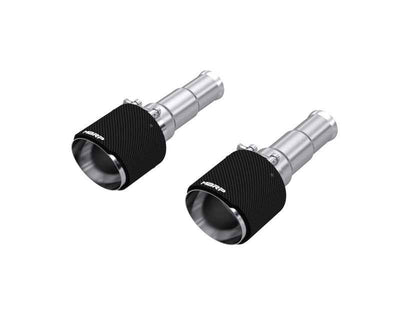 MBRP 19-24 Ram 1500 5.7L Hemi 3in Inl. 5in OD DW Angle Cut T304 Carbon Exhaust Tips - Pairs, high performance car parts