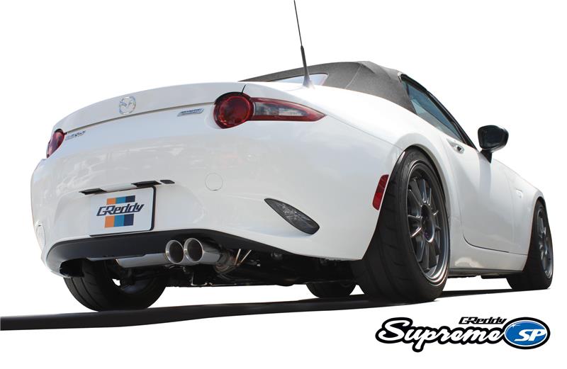 GReddy 16-17 Mazda Miata Supreme SP Axle-Back Exhaust by DTX Performance, perfect for performance car tuning upgrades and exhaust systems.