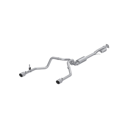 MBRP 2019+ Chevrolet Silverado 1500 / 2019+ GMC Sierra 1500 Alum. 3in Armor Lite Cat-Back Exhaust, high performance car parts, DTX Performance