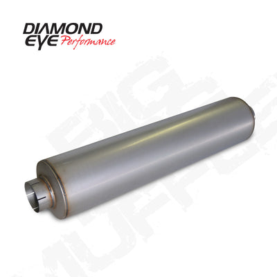 Diamond Eye MFLR BIG DOG QUIET TONE 5inID SGL IN/SGL OUT 10inDIA X 45in BODY 51in LENGTH BAFFLED AL exhaust part