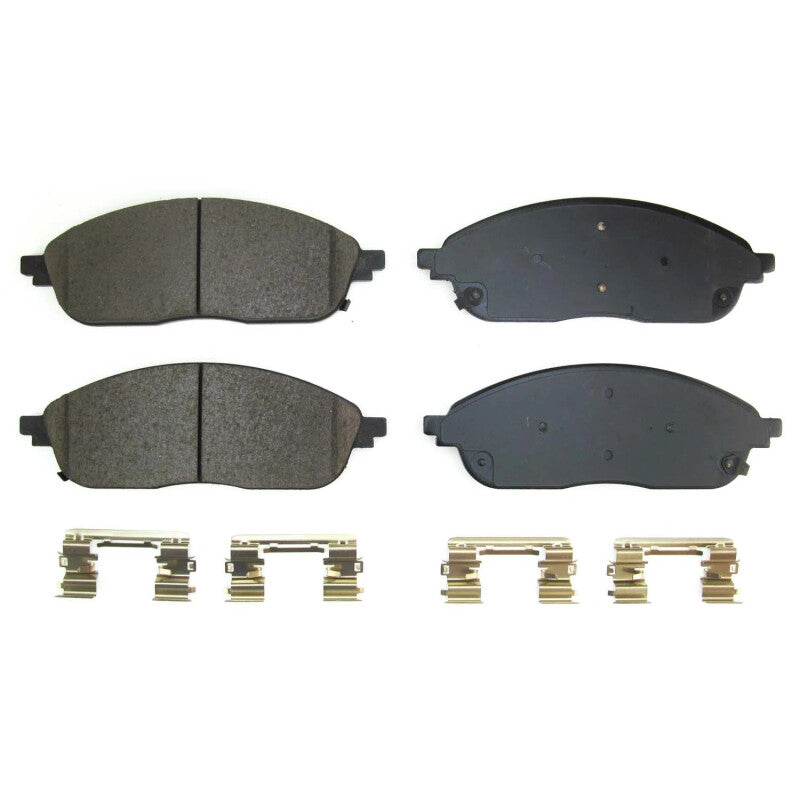 Power Stop 2022 Jeep Grand Cherokee Front Z17 Evo Ceramic Brake Pads w/Hardware - DTX Performance