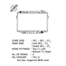 Load image into Gallery viewer, CSF 93-97 Toyota Land Cruiser 4.5L Heavy Duty 3 Row All Metal Radiator - DTX Performance