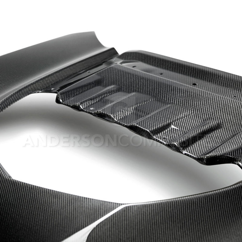 Anderson Composites 2017-2018 Chevrolet Camaro ZL1 1LE Type-OE Style Double Sided Carbon Fiber Hood - DTX Performance