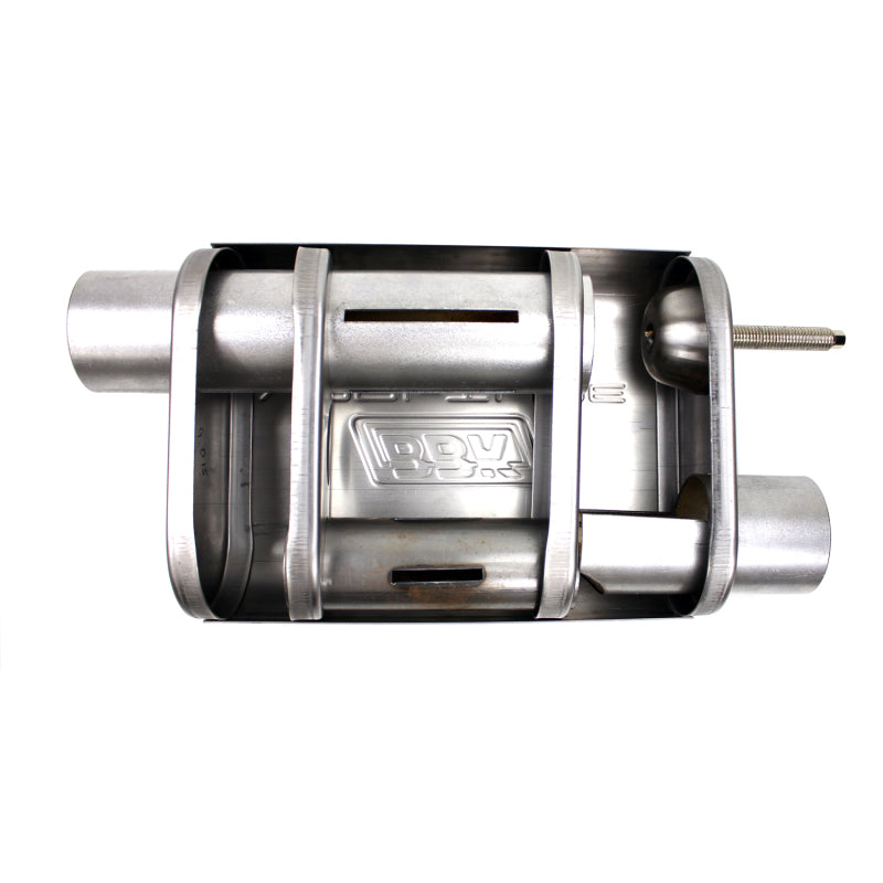 BBK VariTune Adjustable Performance Muffler 2-1/2 Offset/Offset Stainless Steel - DTX Performance