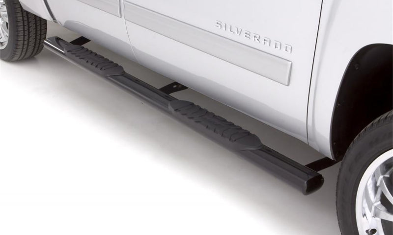 Lund 2019 Chevrolet Silverado 1500 Crew Cab 5in Oval Straight Steel Nerf Bars - Black, performance car parts, high performance auto parts