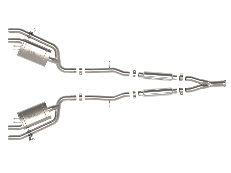 aFe 22-23 Kia Stinger L4-2.5L Turbo Gemini XV 3in to Dual 2-1/2in Cat-Back Exhaust System w/ Cut-Out - DTX Performance