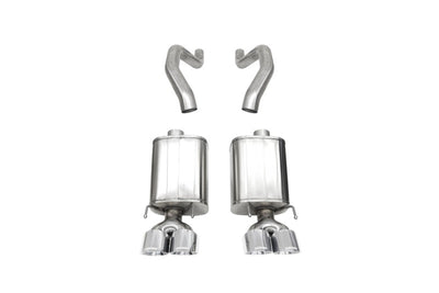 Corsa 06-13 Chevy Corvette C6 Z06 7.0L / 09-13 ZR1 6.2L Polished AxleBack Exhaust w/4.5in Twin Tips, performance car parts
