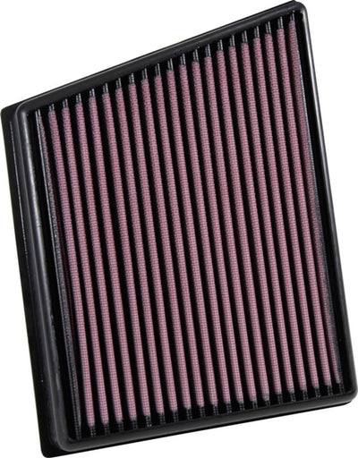 K&N 2015 Jaguar F-Pace V6-3.0L F/I Left Side Replacement Drop In Air Filter - High performance car parts by DTX Performance