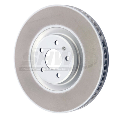 SHW 20-21 Porsche Macan GTS 2.9L Right Front Smooth Monobloc Brake Rotor, high performance car parts, DTX Performance shop