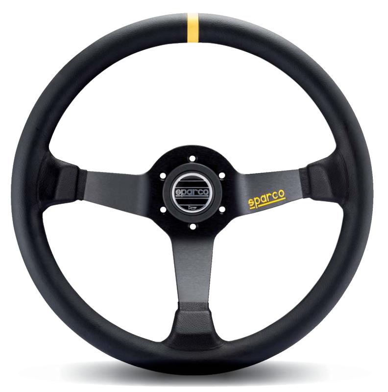 Sparco Steering Wheel 325 Suede Black for performance car parts by DTX Performance, ideal for engine performance and tuning upgrades.