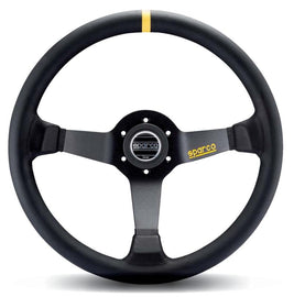Sparco Steering Wheel 325 Suede Black for performance car parts by DTX Performance, ideal for engine performance and tuning upgrades.