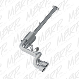MBRP 09-14 Ford F150 Pre-Axle 4.5in OD Tips Dual Outlet 3in AL Cat Back exhaust system