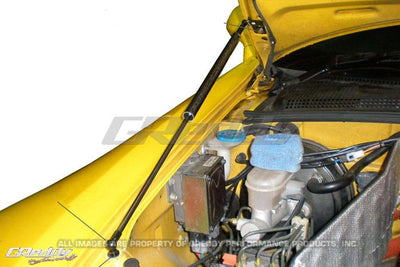 GReddy 00-09 Honda S200 AP1/AP2 Engine Hood Lifter Kit for performance car parts by DTX Performance.
