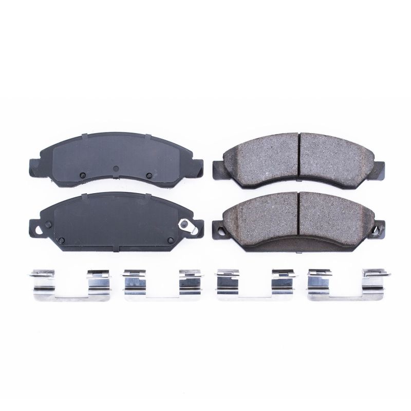 Power Stop 2007 Cadillac Escalade Front Z17 Evolution Ceramic Brake Pads w/Hardware - DTX Performance