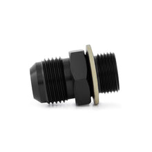 Load image into Gallery viewer, Mishimoto Sandwich Plate Fitting M20 x -10AN Black for performance car parts and upgrades from DTX Performance.