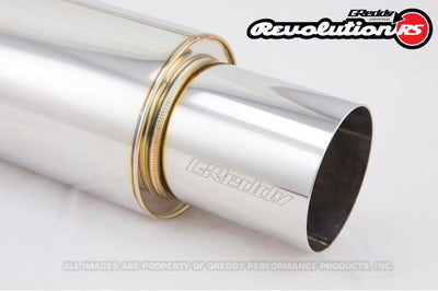 GReddy 2.5in Universal Revolution Muffler - Performance exhaust systems by DTX Performance