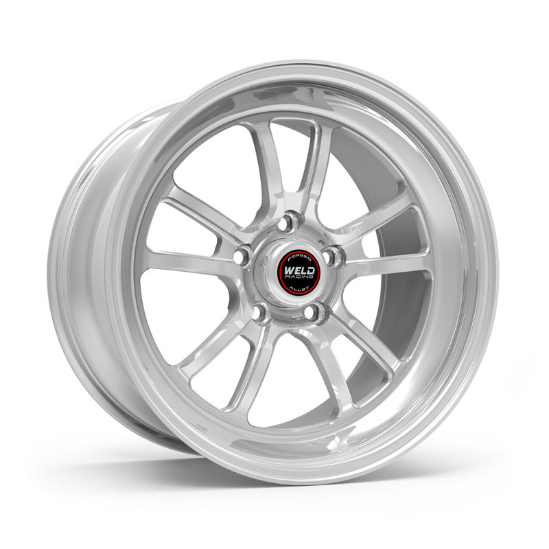 Weld S70 RT-S 18x10.5in / 5x120.65 BP / 8.7in. BS - Polished Center - Polished Shell Wheel